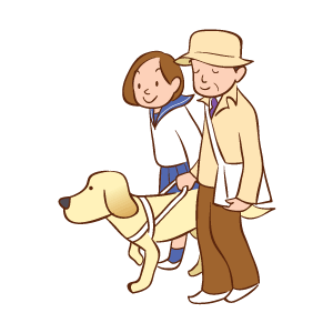 盲導犬ではなくユーザーに声をかけてください